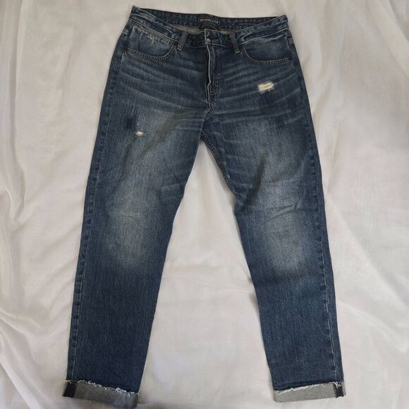 Lot 2 Men's Slim Straight Leg Jeans Abercrombie B&W Size 30 XL - Picture 2 of 8